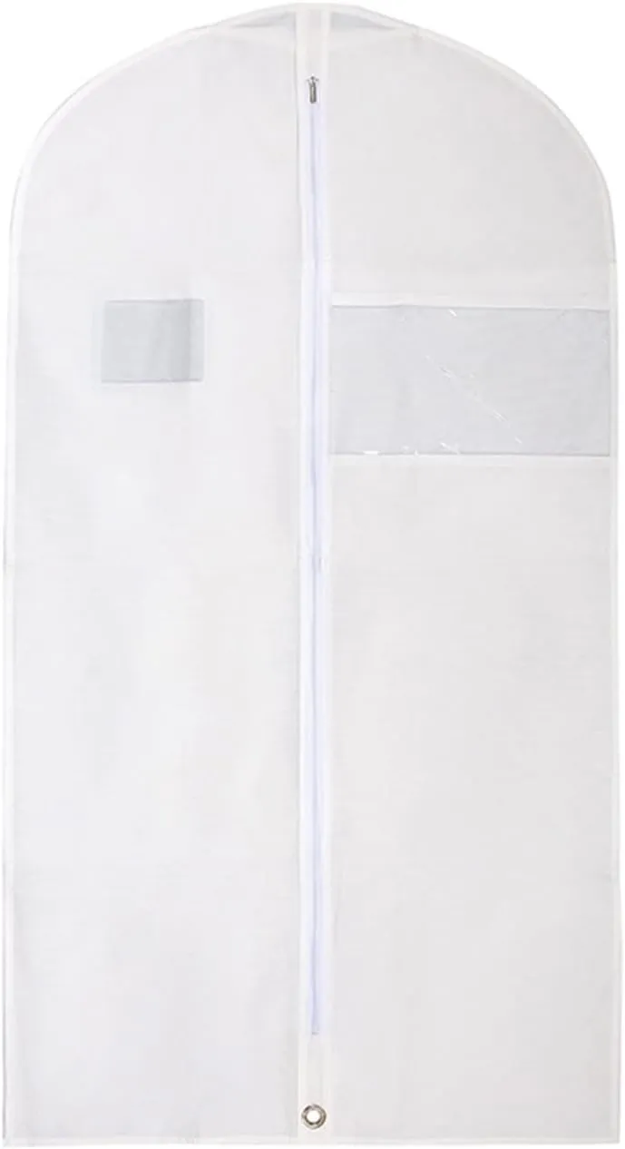 120 * 60Cm Garment Bags, 1 Packs Garment Bags for Hanging Clothes, Env-Friendly Breathable Suit Bag Clothes Cover for Storage Suits, Shirts, T-Shirts And Jackets, Suitable for Adults And Children,C
