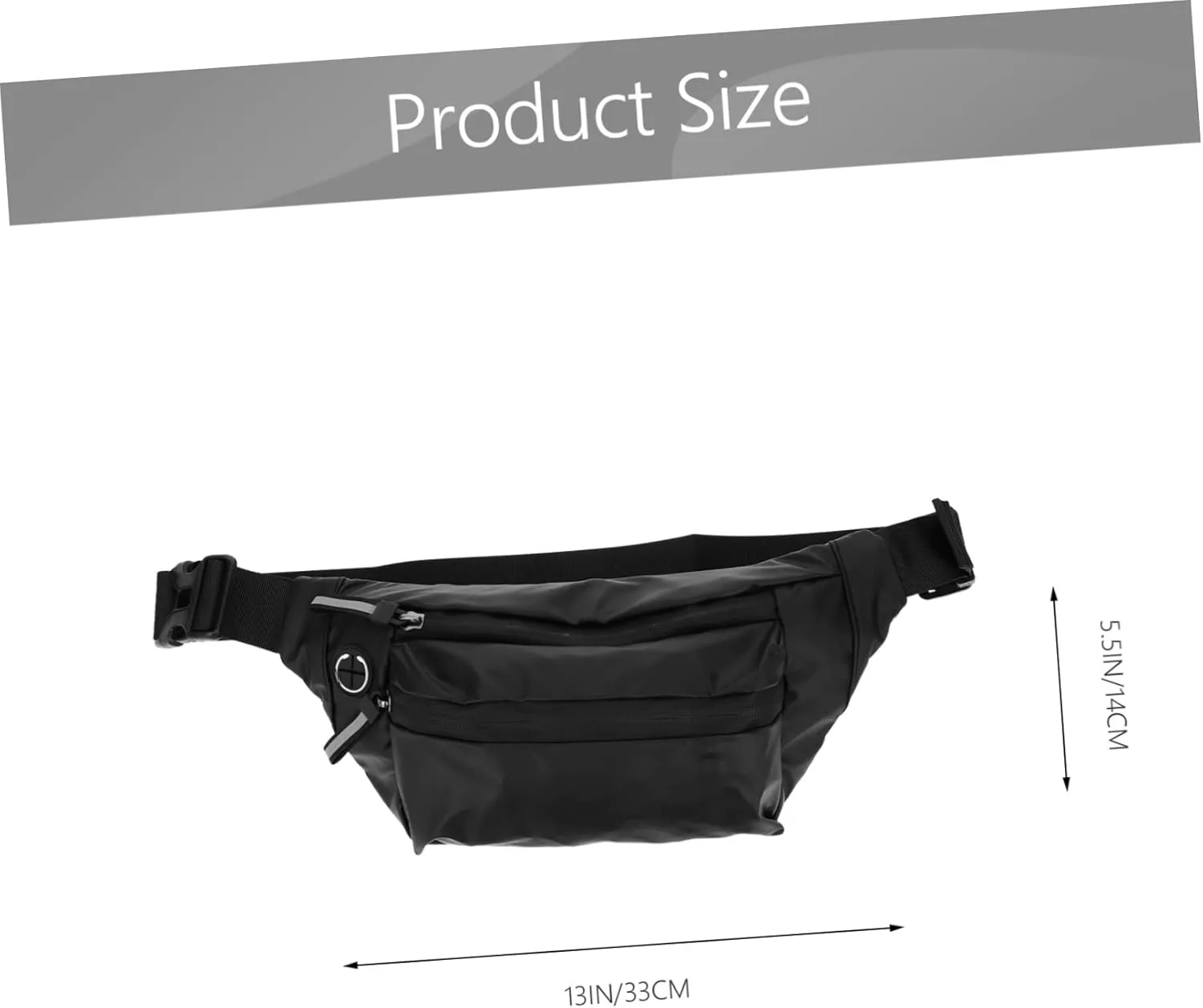 2pcs Cross Body Purses for Men Versatile Sling Bag Zipper for Outdoor Sports Daily Life