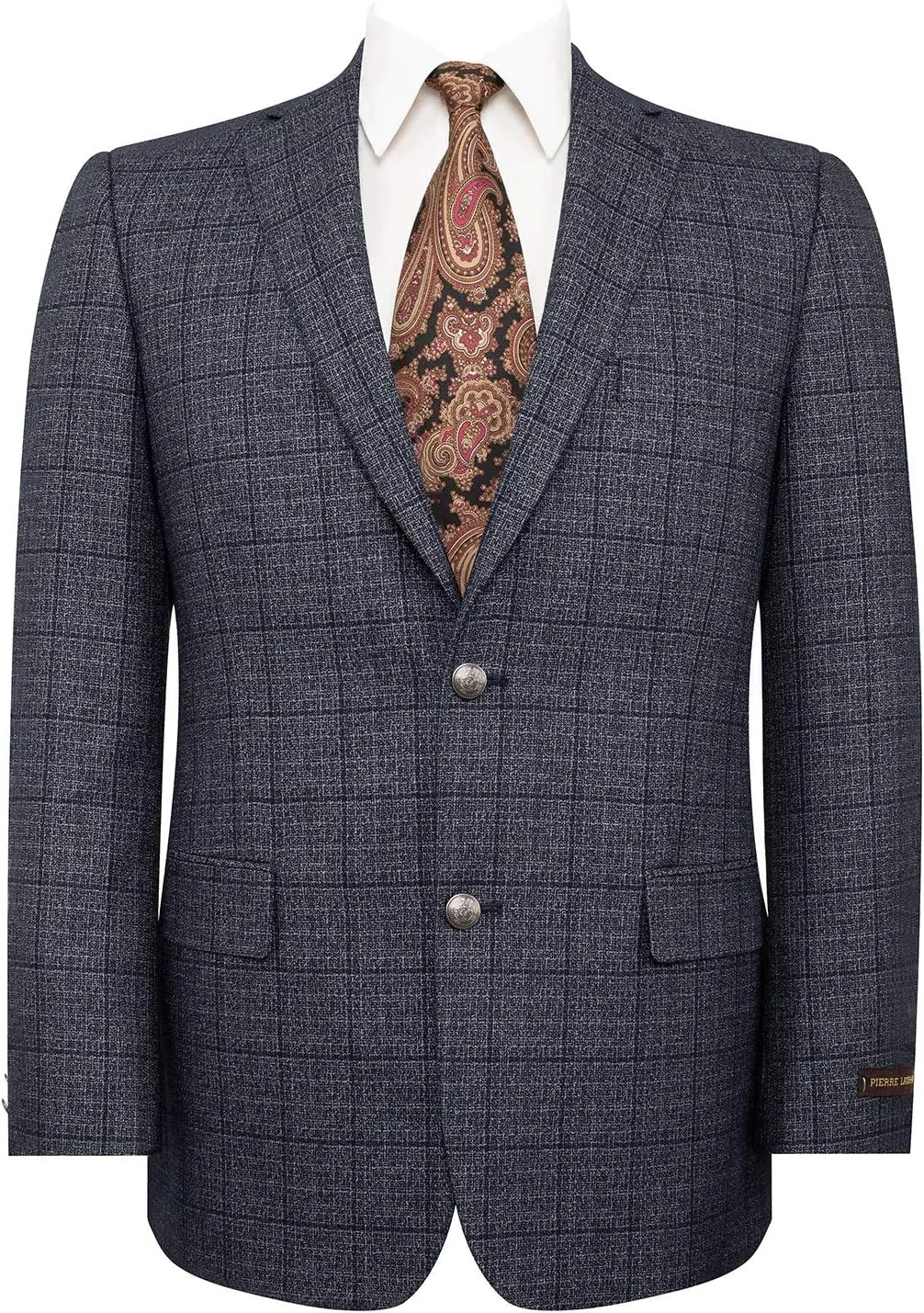 AMY ZHU Men's Sport Coat Classic Fit Stretch Blazer 2 Button Suit Jacket
