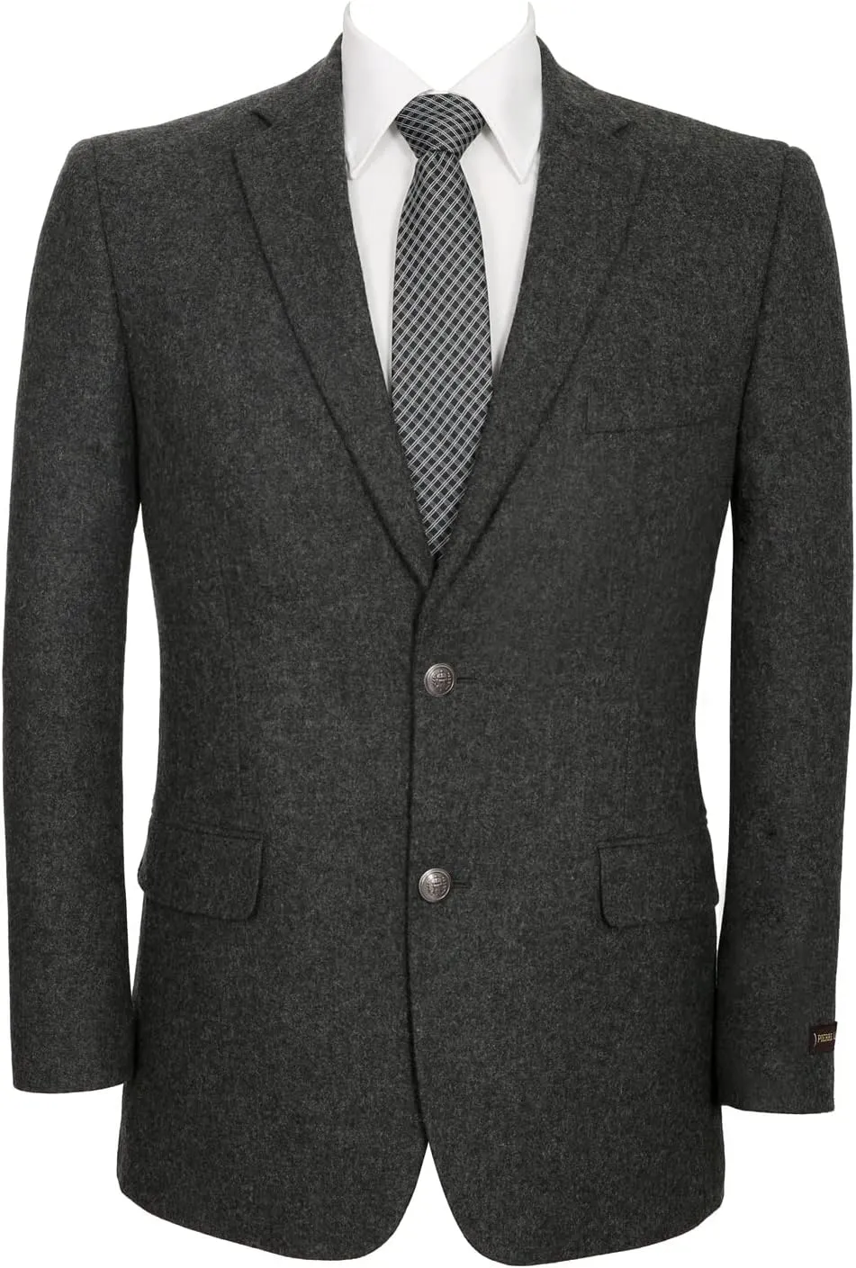AMY ZHU Men's Sport Coat Classic Fit Stretch Blazer 2 Button Suit Jacket