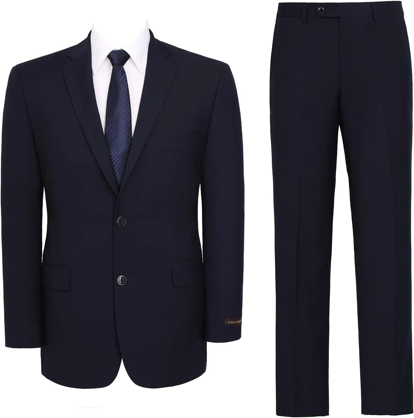 AMY ZHU Mens Suit 2 Piece Classic Fit Blazer Business Wedding Suit Set Prom Tuxedo Jacket Pants Set