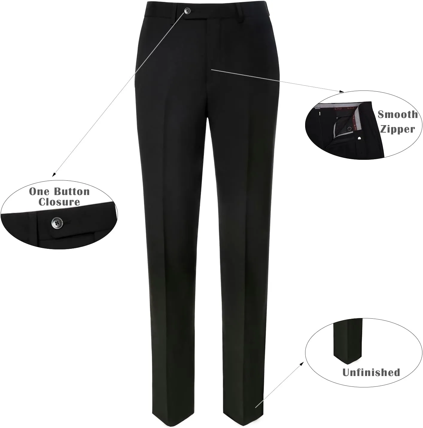AMY ZHU Mens Suit 2 Piece Classic Fit Blazer Business Wedding Suit Set Prom Tuxedo Jacket Pants Set