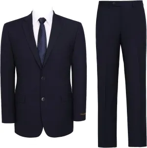 AMY ZHU Mens Suit 2 Piece Classic Fit Blazer Business Wedding Suit Set Prom Tuxedo Jacket Pants Set