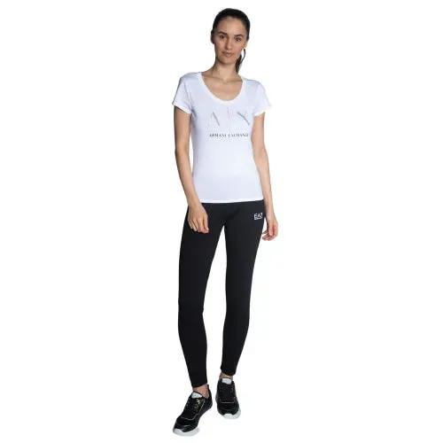 Armani Exchange women stud white T-Shirts