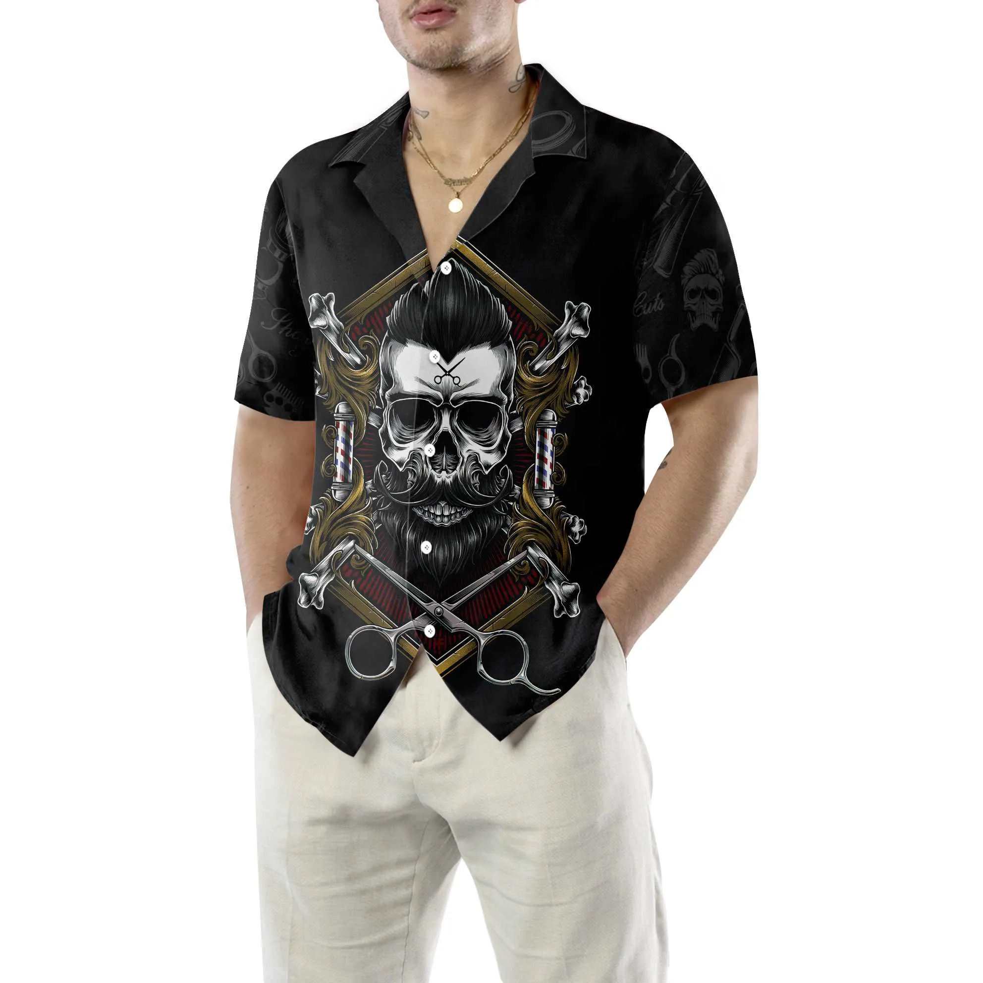Barber Hawaiian Shirt, A Barber Is Always A Barber Aloha Shirt For Men, Perfect Gift For Barber, Friends, Husband, Boyfriend, Family