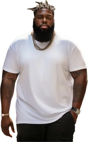 Big and Tall Shirts for Men, Oversize Cotton Crew Neck T-Shirts, Short Sleeve Pullover Casual Loose Basic Tee Tops 4XL-8XL