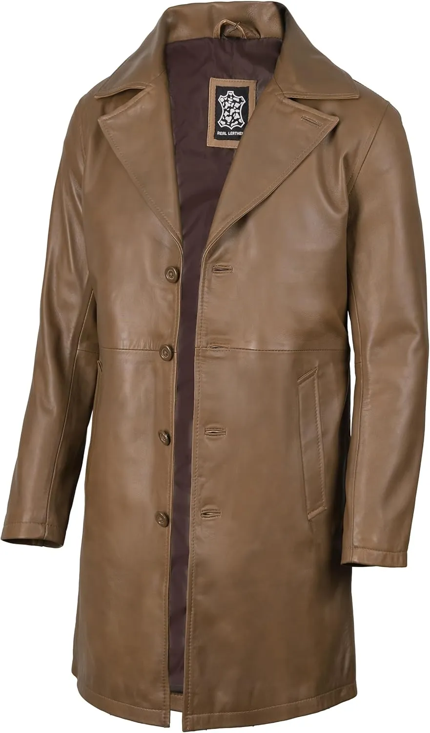 Blingsoul Leather Car Coats For Men - Black/Brown Real Leather Jacket Men