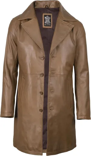 Blingsoul Leather Car Coats For Men - Black/Brown Real Leather Jacket Men