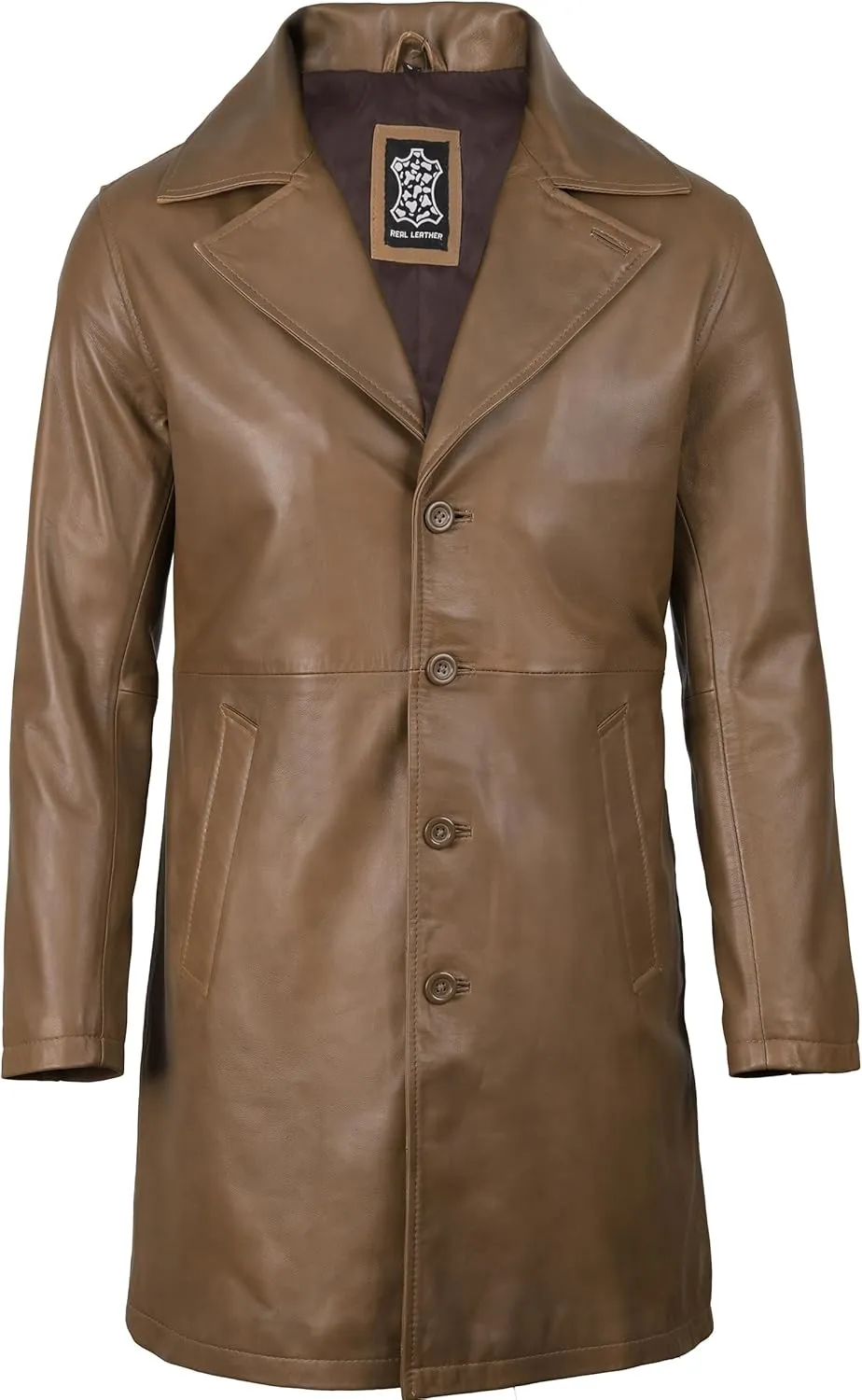 Blingsoul Leather Car Coats For Men - Black/Brown Real Leather Jacket Men