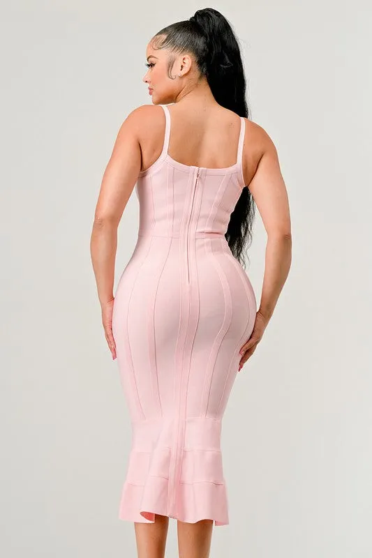 Bodycon Tulip Midi Dress