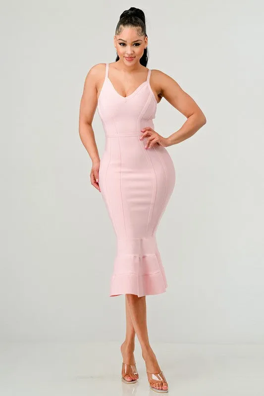 Bodycon Tulip Midi Dress