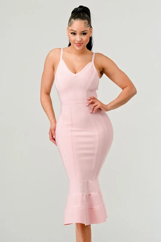 Bodycon Tulip Midi Dress