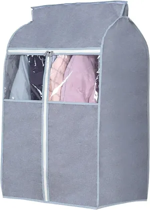 Breathable Garment Bag, Garment Bags for Hanging Clotheswith Clear Window, Dustproof Hanging Suit Bags, for Closet Storage(39.3in/100cm)
