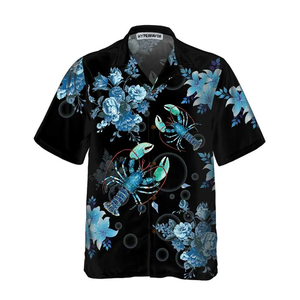 Bright Blue Lobster Hawaiian Shirt, Unique Blue Lobster Shirt For Men & Women, Gift For Lobster Lovers, Friend, Family