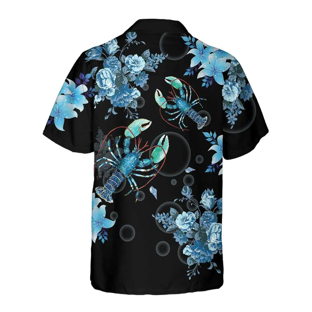 Bright Blue Lobster Hawaiian Shirt, Unique Blue Lobster Shirt For Men & Women, Gift For Lobster Lovers, Friend, Family