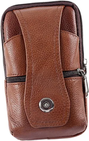 Business Waterproof Mobile Phone Bag Fanny Pack for Men Fashionable Waist Bag