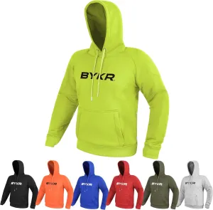 BYKR Motorcycle Hoodie for Men & Women Biker Motorcycle Jackets Breathable Motorbike Riding Sweatshirt All Weather CE Armored