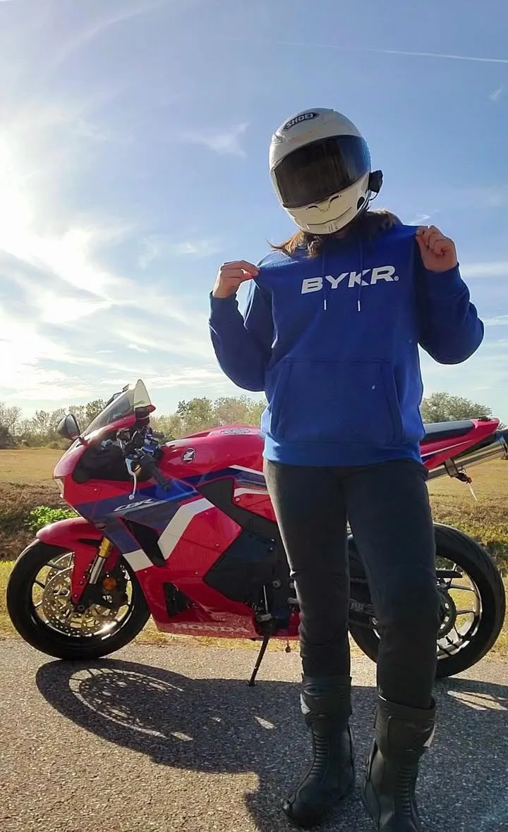 BYKR Motorcycle Hoodie for Men & Women Biker Motorcycle Jackets Breathable Motorbike Riding Sweatshirt All Weather CE Armored