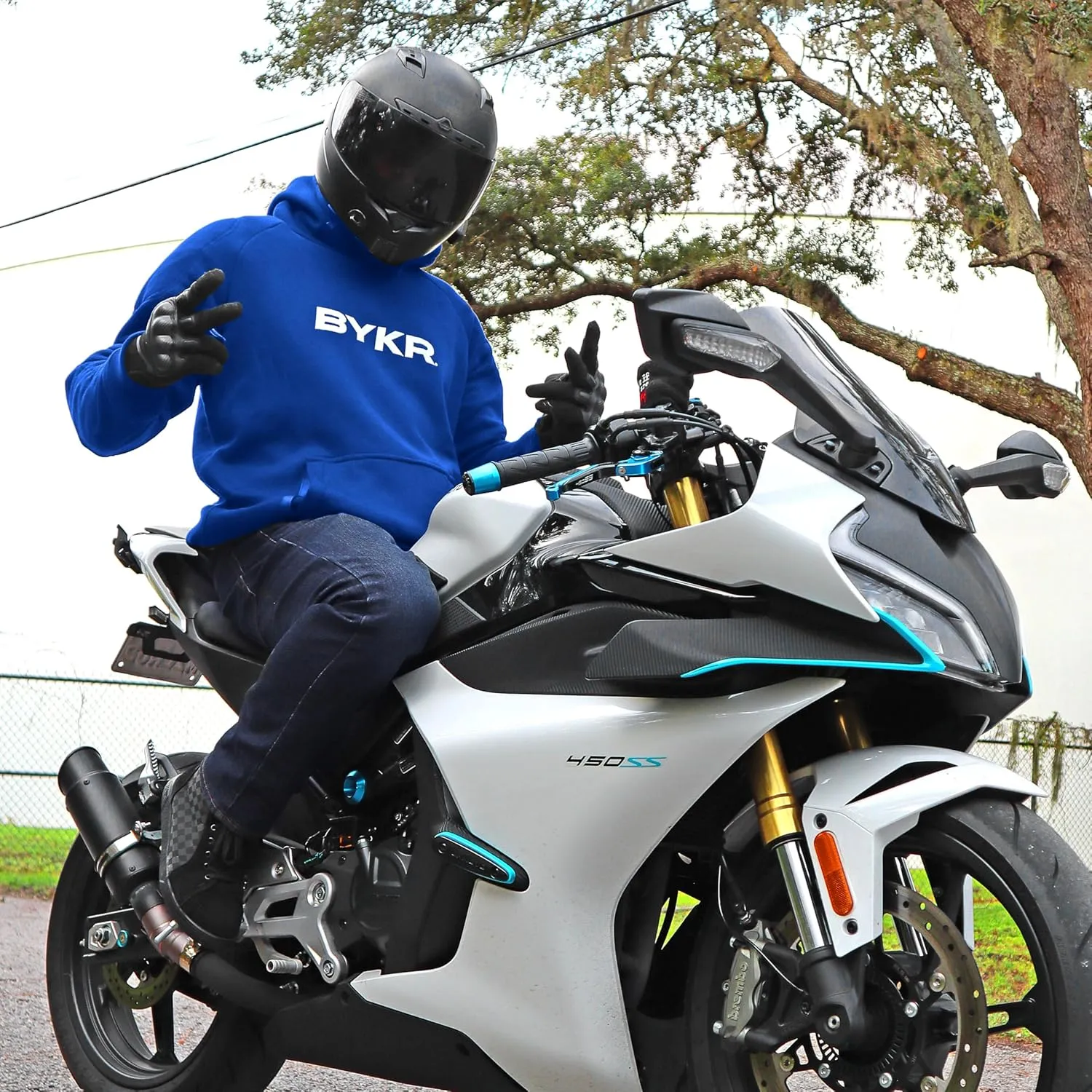 BYKR Motorcycle Hoodie for Men & Women Biker Motorcycle Jackets Breathable Motorbike Riding Sweatshirt All Weather CE Armored