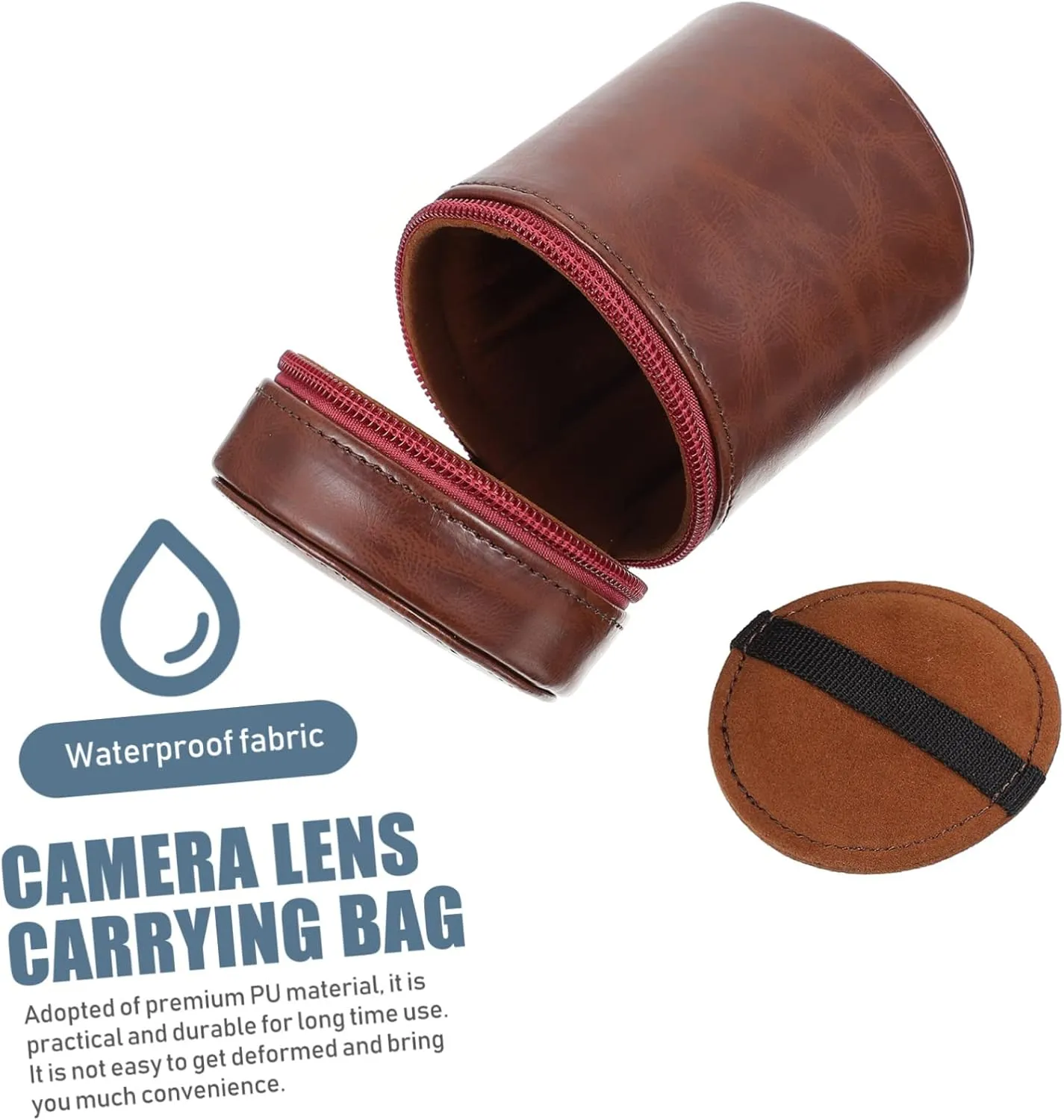 Camera Bag Lens U Dish Bag Leather Change Bag Digital Camera Leather Flash Holder Camera Case Pouch Bags Leather Pouch Dslr Camera Mini Camera Filter Box Pu Telephoto