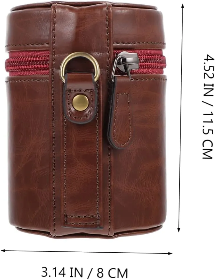 Camera Bag Lens U Dish Bag Leather Change Bag Digital Camera Leather Flash Holder Camera Case Pouch Bags Leather Pouch Dslr Camera Mini Camera Filter Box Pu Telephoto