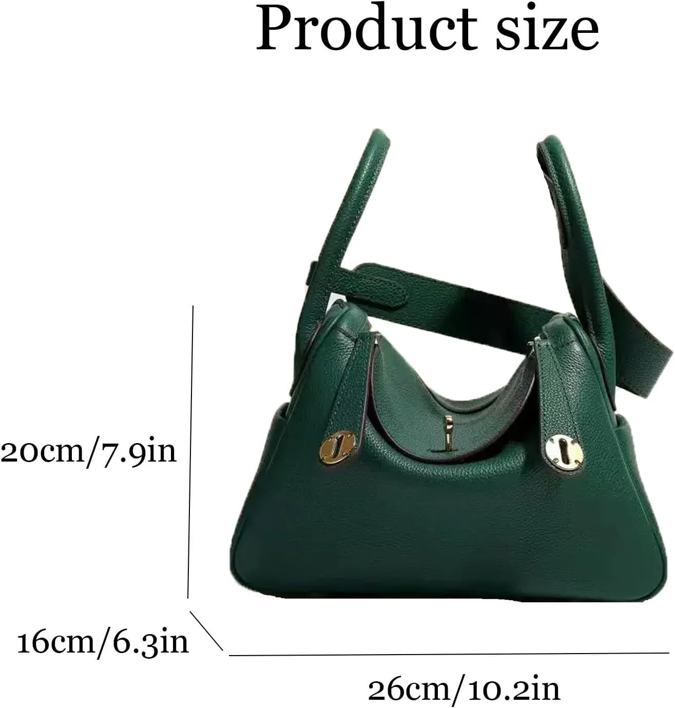 Classic Retro All-match Cowhide leather shoulder, Handbag - Exquisite fashionable versatile hand held doctor bags