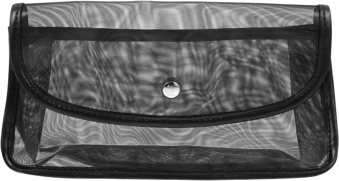 Cosmetic Bag Makeup Pouches Brush Storage Diaper Bag Clear Makeup Pouch Clear Storage Tote Portable Makeup Bag Simple Personal Cosmetics Bag Travel Tote Bag Mesh Multifunction