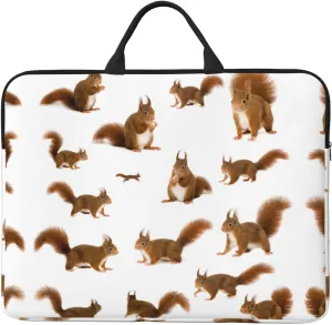 Cute Squirrel 14in Laptop Case Sleeve Bag  Versatile Shoulder Messenger Briefcase, Designed for Business Travel