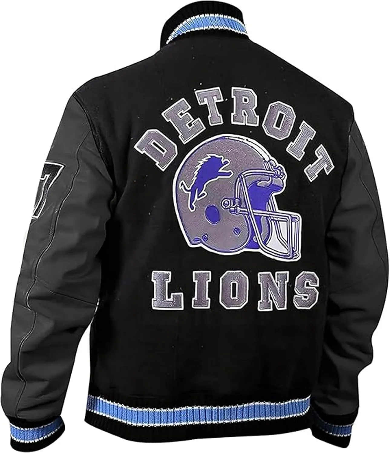 Detroit Beverly Hills Cop Varsity Jacket Men's - Axel Foley Lions Baseball Wool Varsity Jacket