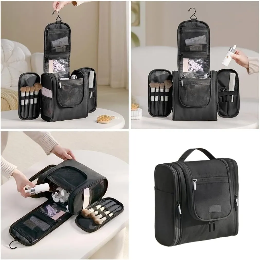 Elegant Travel Makeup Organizer Toiletry Bag Hanging Cosmetic Case Storage