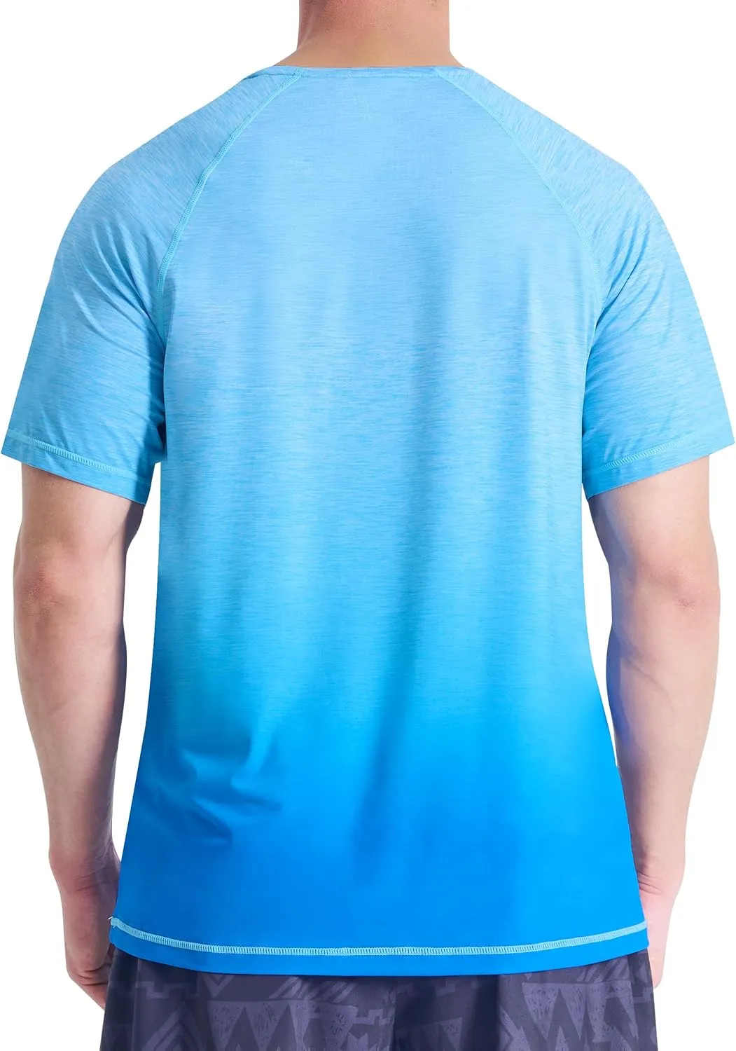 EZRUN Men's Workout Shirts Quick Dry Summer Swim T-Shirts Gym Athletic Running Short Sleeve Tshirts Casual Rash Guard