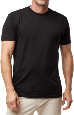 Fresh Clean Threads Crew Neck T-Shirt - Pre Shrunk Soft Fitted Premium Tee - Mens T- Cotton Poly