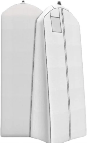 Garment Bag for Travel, 2pcs 72'' Long Dress Bag Wedding Gown Garment Bag With 20 Gusset Women Robe Bridal Suit Luggage Bag
