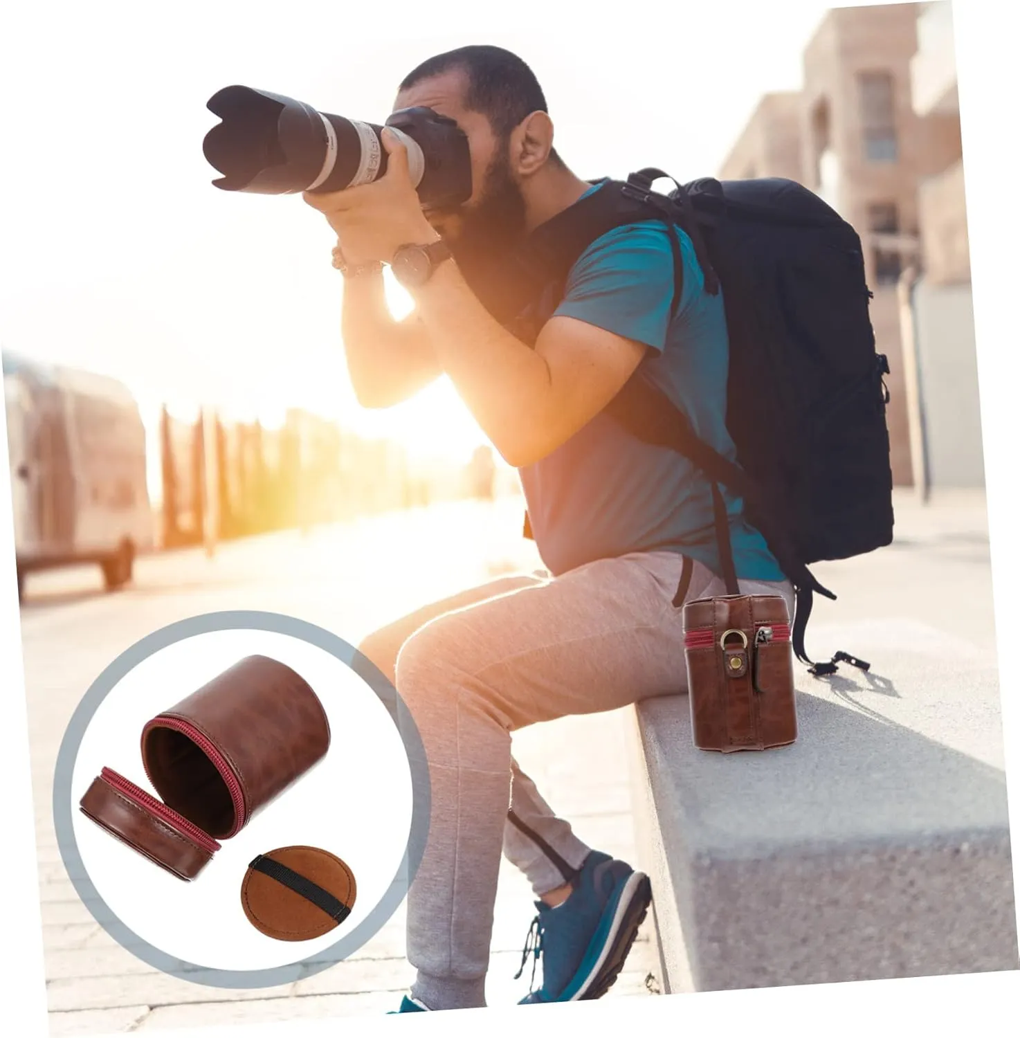 Gatuida Camera Lens Bag Waterproof and Shockproof Dslr Case for Lens Pouch Bag Storage