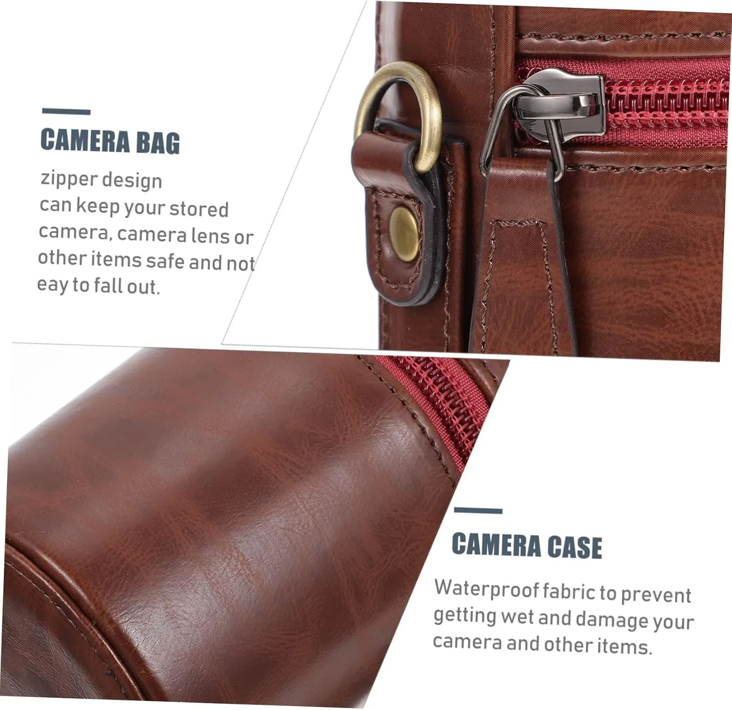 Gatuida Camera Lens Bag Waterproof and Shockproof Dslr Case for Lens Pouch Bag Storage