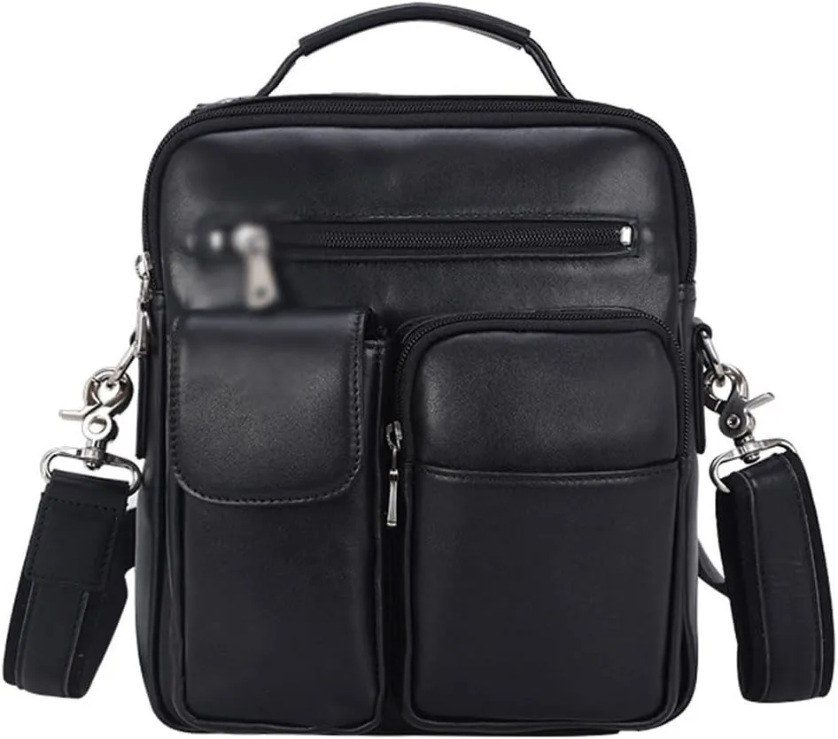 Genuine Leather top Layer Cowhide Men's Commuting Outdoor Small Bag Portable Crossbody Bag