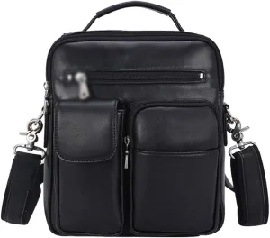 Genuine Leather top Layer Cowhide Men's Commuting Outdoor Small Bag Portable Crossbody Bag