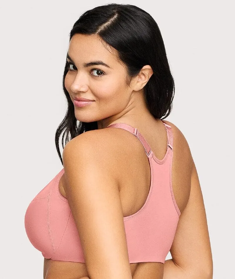 Glamorise Front-Closure Smoothing WonderWire Bra - Apricot