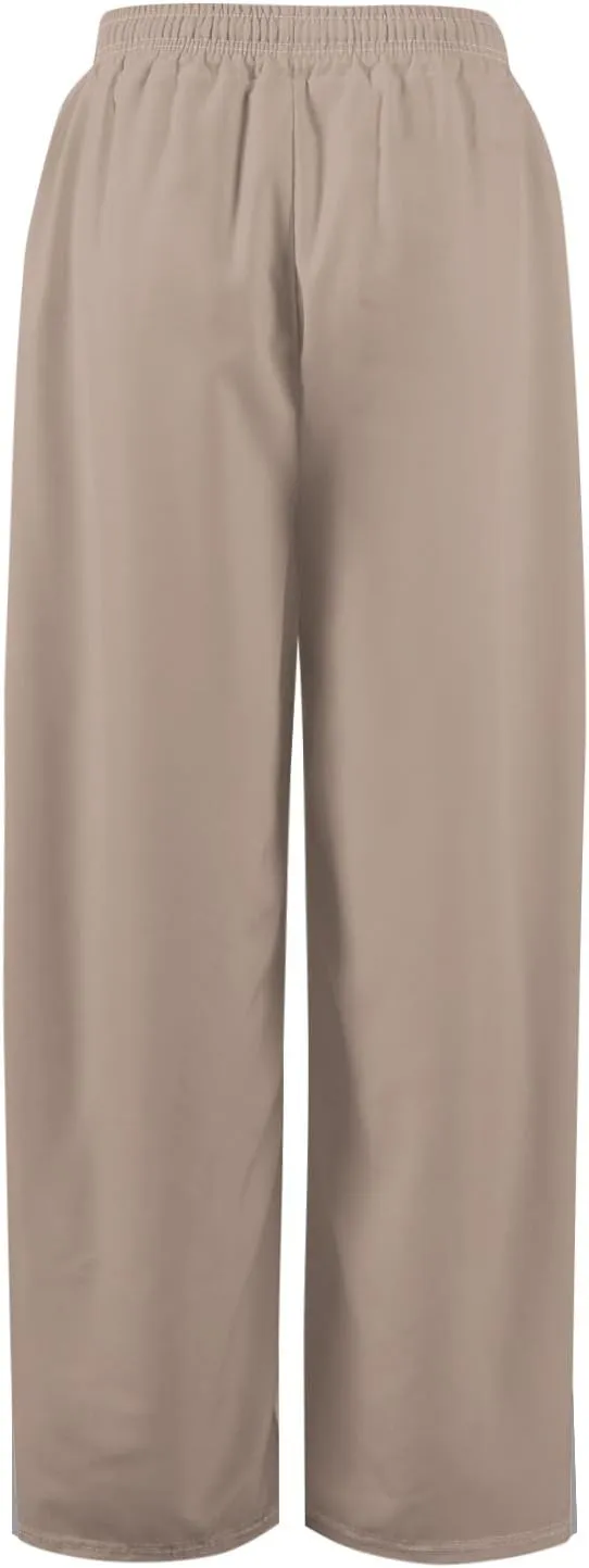 GOFULY Wide Leg Flowy Pants for Women Summer 2025 Beach Palazzo Pants High Elastic Waist Drawstring Side Slit Pockets Trouser