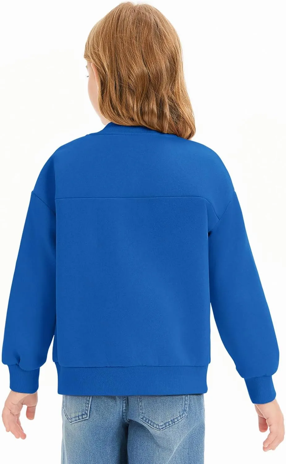 Haloumoning Girls Zip Up Jackets Kids Fall Long Sleeve Sweatshirts Outerwear with Pockets 5-14 years