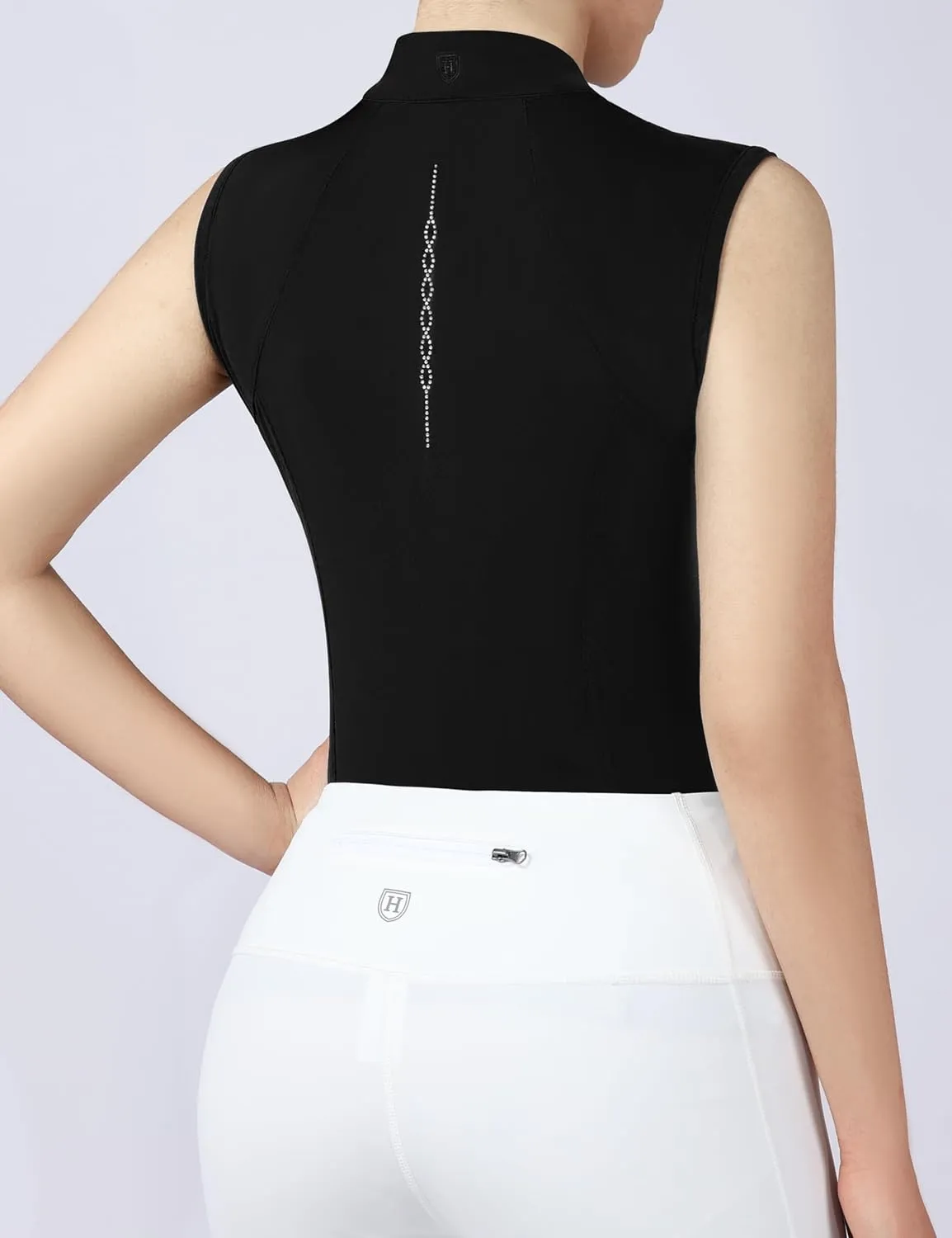 Harrison Howard Equestrian Shirts for Women Sleeveless Horse Riding Lightweight Quick-Dry Riding Shirts for Women