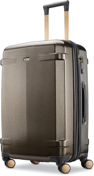 Hartmann Century Deluxe Hardside Expandable Medium Checked Luggage with Spinner Wheels, Bronze