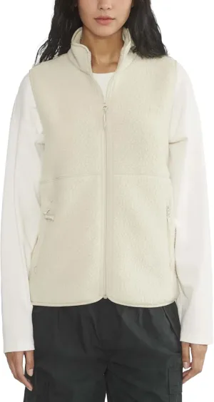 Hixiaohe Sherpa Fleece Vest for Women Trendy Warm Sleeveless Vests Jacket Lightweight Zip Coats with Pockets Fall Outerwear