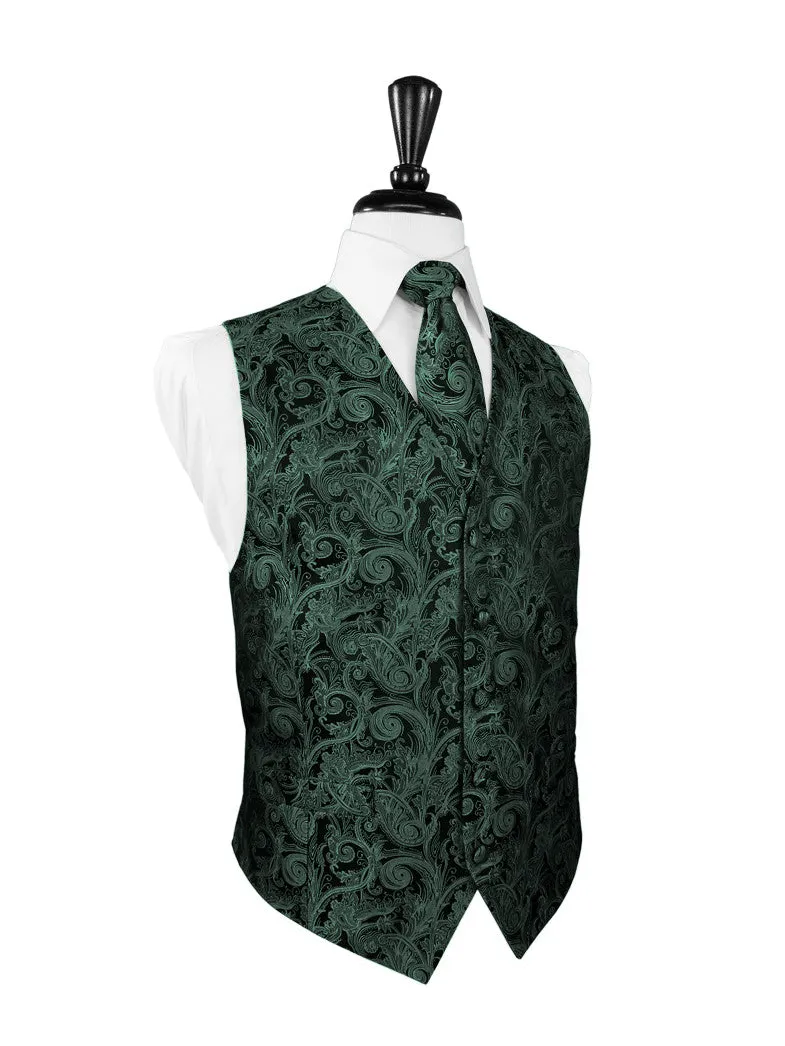 Holly Tapestry Tuxedo Vest and Tie Set