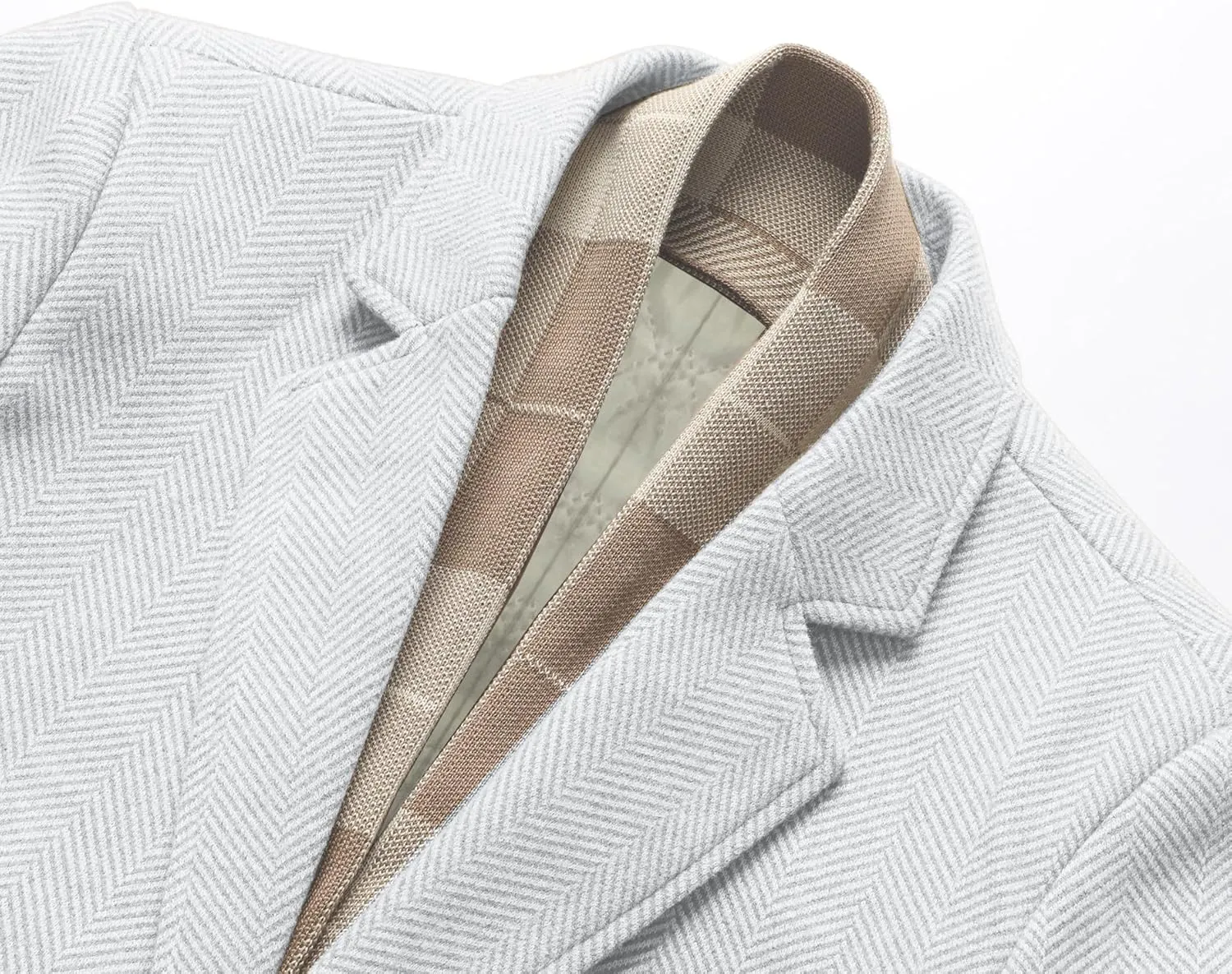 INVACHI Men's Casual Trench Coat with Detachable Scarfs Notched Collar Single Breasted Overcoat