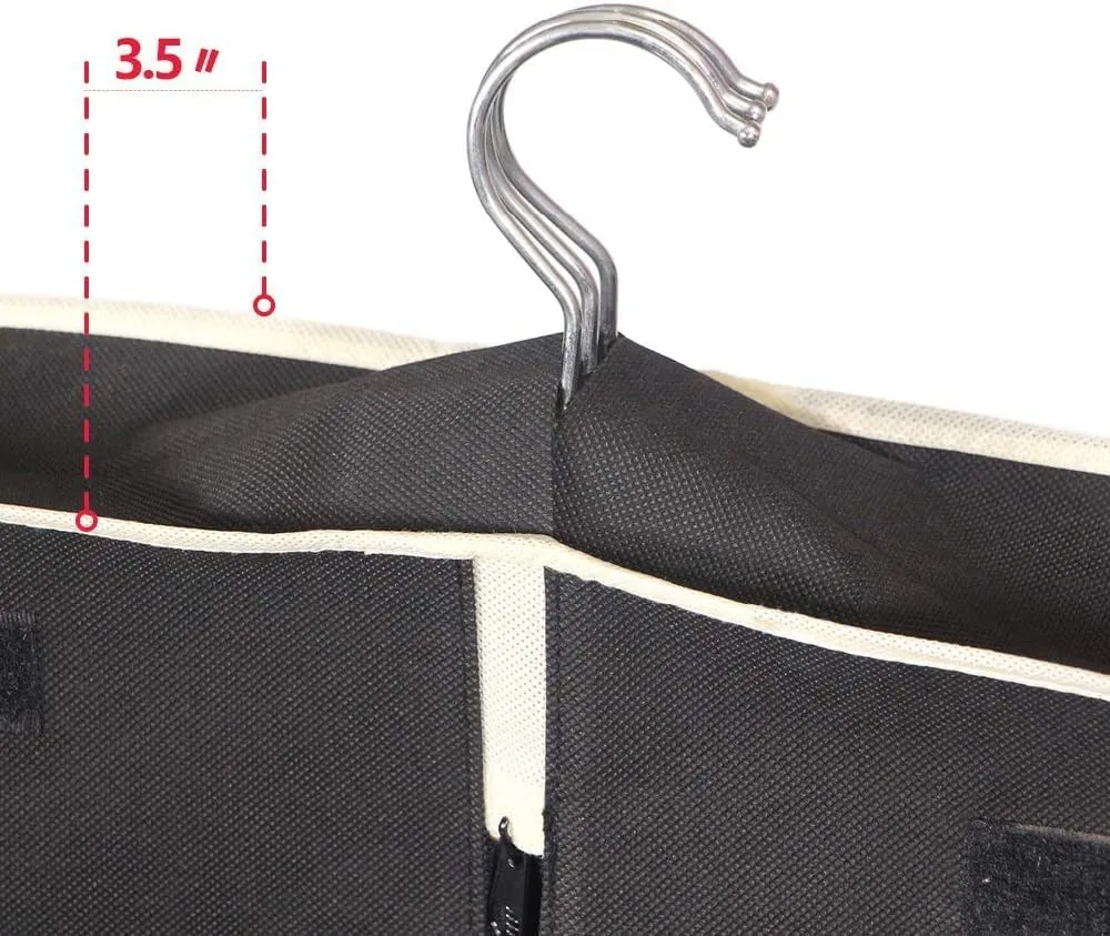 IRYZE Garment Bag for Travel, 2pcs 43"" Garment Bag 4 Gusseted Suit Cover Foldable Hanging Bags for Clothes Suit Luggage Bag, 60*110cm, Black