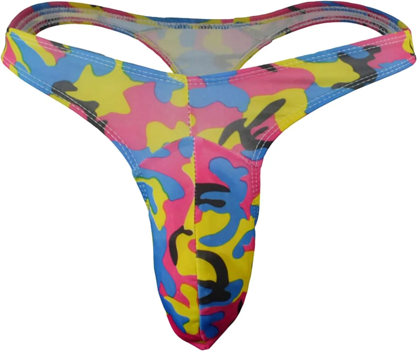 JEShifangjiusu Men'S Underwear Sexy Breathable Bikini Briefs Low Rise Underpants G-String Fashion Print Bulge Pouch Undies