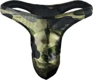 JEShifangjiusu Men'S Underwear Sexy Breathable Bikini Briefs Low Rise Underpants G-String Fashion Print Bulge Pouch Undies