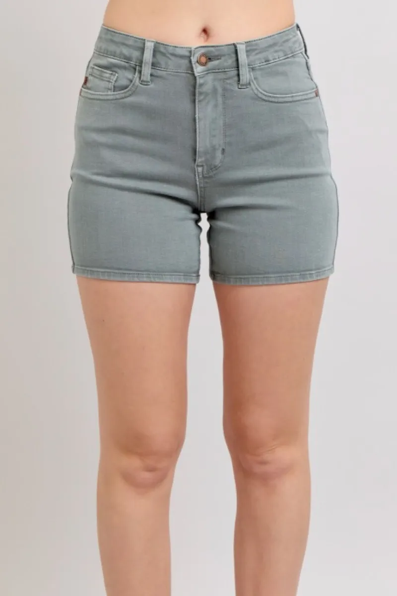 Judy Blue Stone Blue Dyed Shorts