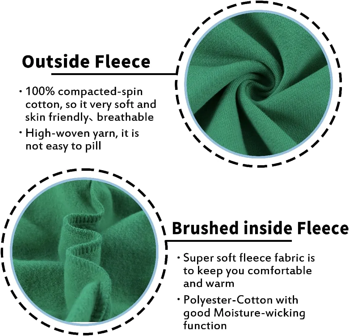 Kid Nation Kids Unisex Soft Brushed Fleece Casual Pull On Jogger Sweatpants with Pockets for Boys or Girls
